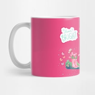 tulips and butterflies Mug